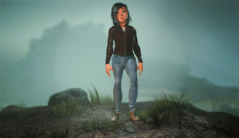 Stylized Girl Full front