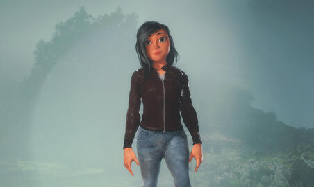 Stylized Girl Front